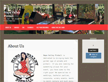 Tablet Screenshot of napavalleypinball.com